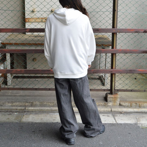 【MODISH GAZE】ビンテージ加工プリント ビッグサイズパーカー