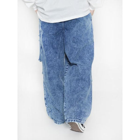 【MODISH GAZE】ワイドデニムパンツ