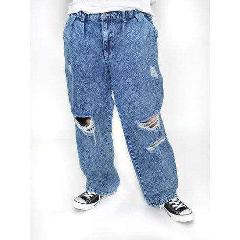 【MODISH GAZE】ワイドデニムパンツ