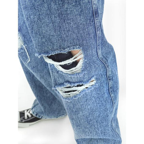 【MODISH GAZE】ワイドデニムパンツ