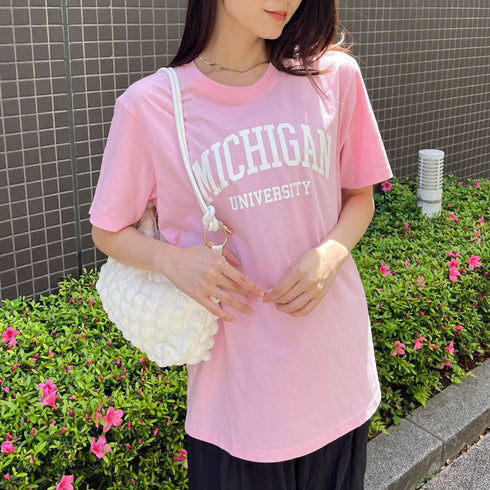 【spiritoso】MICHIGAN カレッジTシャツ
