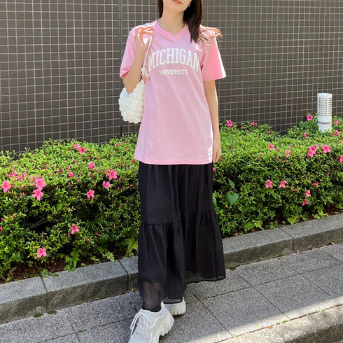 【spiritoso】MICHIGAN カレッジTシャツ