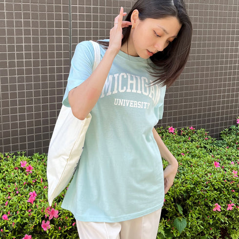 【spiritoso】MICHIGAN カレッジTシャツ