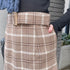 【spiritoso】チェック柄タイトスカート