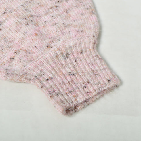 【spiritoso】モックネックボリュームスリーブニット