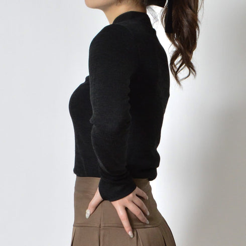 【spiritoso】チャイナニットトップス