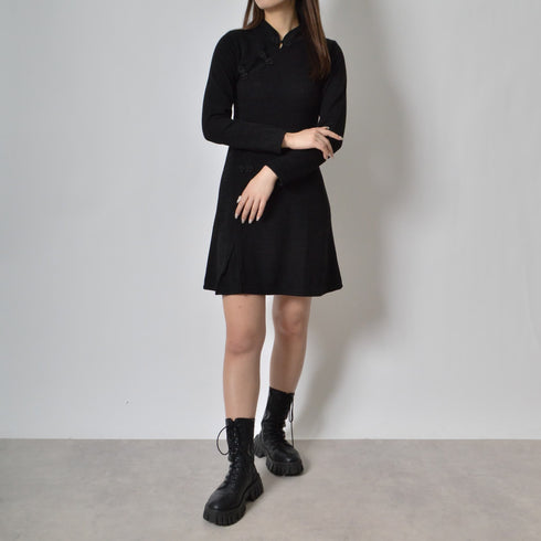 【spiritoso】チャイナニットワンピース