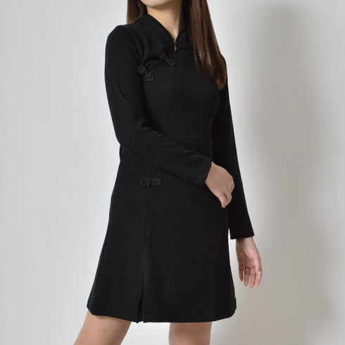 【spiritoso】チャイナニットワンピース