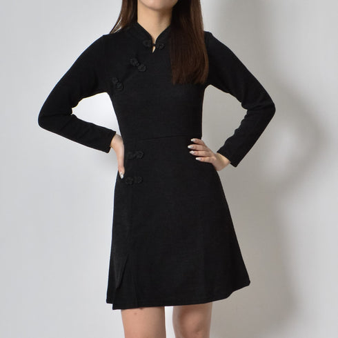 【spiritoso】チャイナニットワンピース