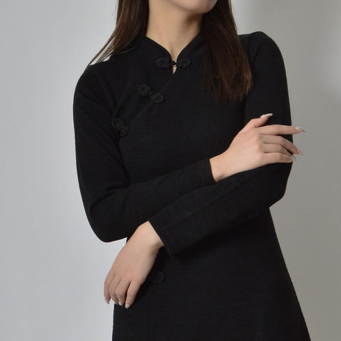 【spiritoso】チャイナニットワンピース