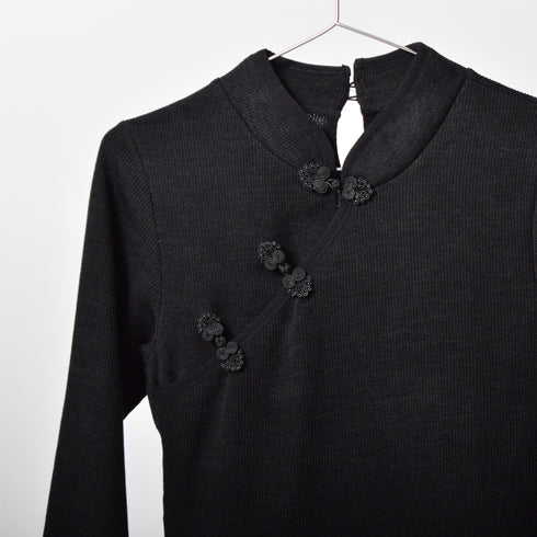 【spiritoso】チャイナニットワンピース