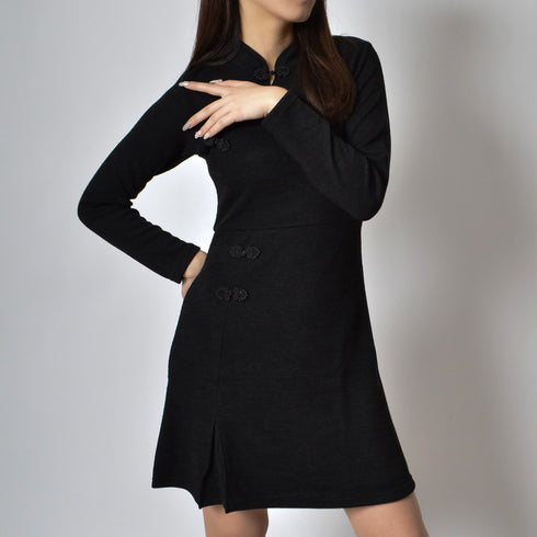 【spiritoso】チャイナニットワンピース