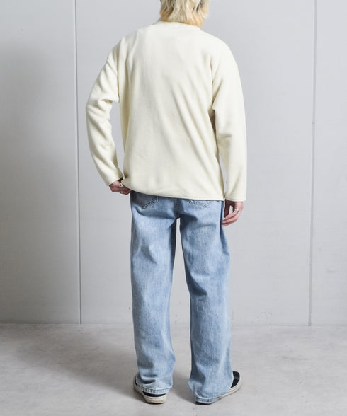 【DOUBLESTEAL】ネーム付きフリースフルジップスタンドジャケット