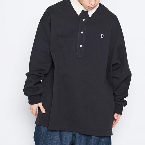 ANGLAN Wide PK Sweat Shirt アングラン