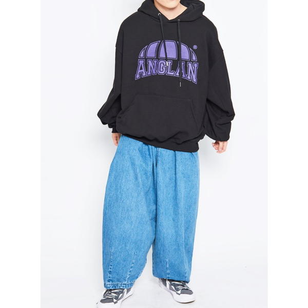 ANGLAN Stone Vintage Denim Balloon Pants アングラン デニム