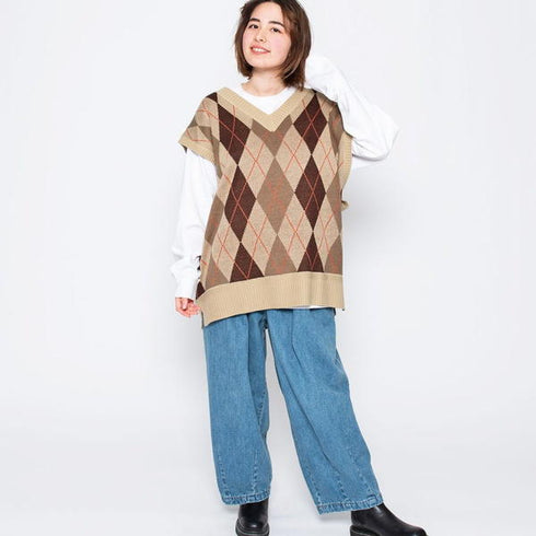 ANGLAN Stone Vintage Denim Balloon Pants アングラン デニム バルーンパンツ