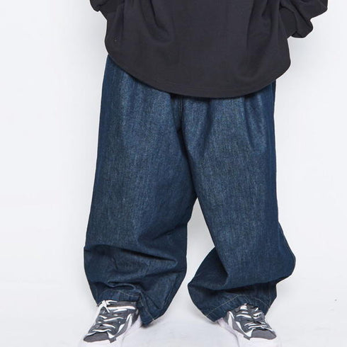 ANGLAN Stone Vintage Denim Balloon Pants アングラン デニム バルーンパンツ