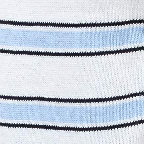 【&soiree】クルーネックルーズボーダーニット