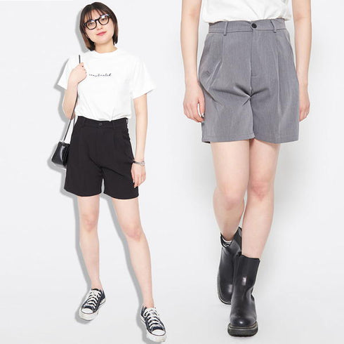 【&soiree】ベルト付きポケットショートパンツ