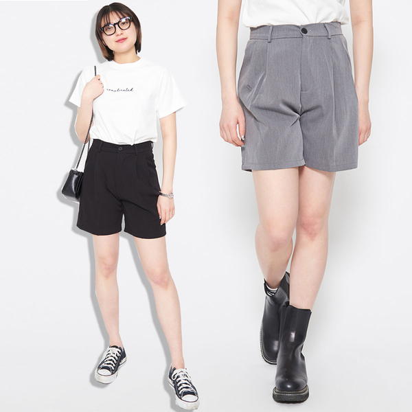 【&soiree】ベルト付きポケットショートパンツ