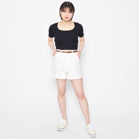 【&soiree】ハイウエストショートパンツ