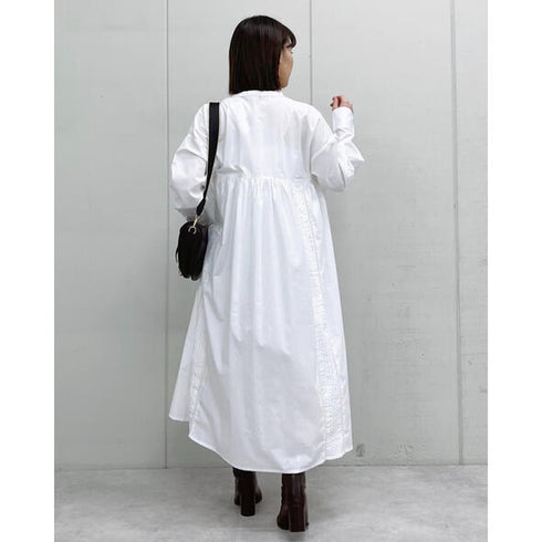 【&soiree】キャンブリックレースワンピース 韓国 ワンピース オフィスカジュアル