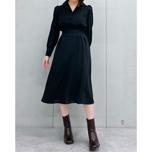 【&soiree】開襟ロングワンピース