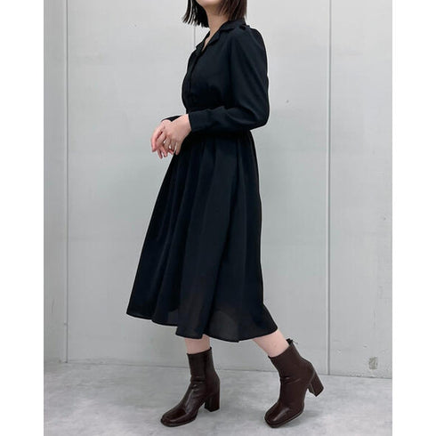 【&soiree】開襟ロングワンピース