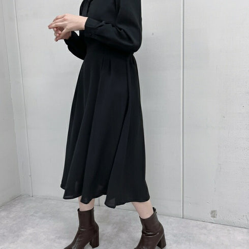 【&soiree】開襟ロングワンピース