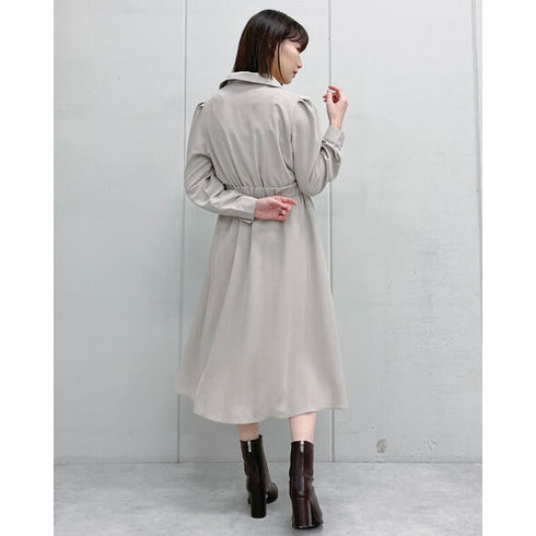 【&soiree】開襟ロングワンピース