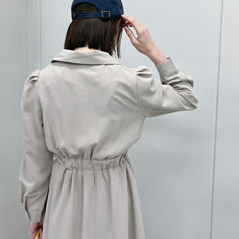 【&soiree】開襟ロングワンピース