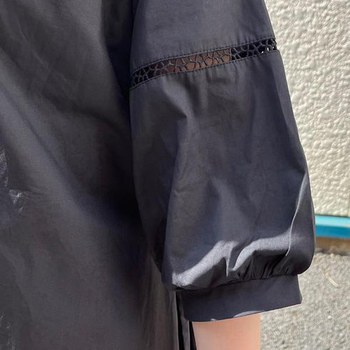 【&soiree】Vネックバックリボン ゆるふわロングワンピース