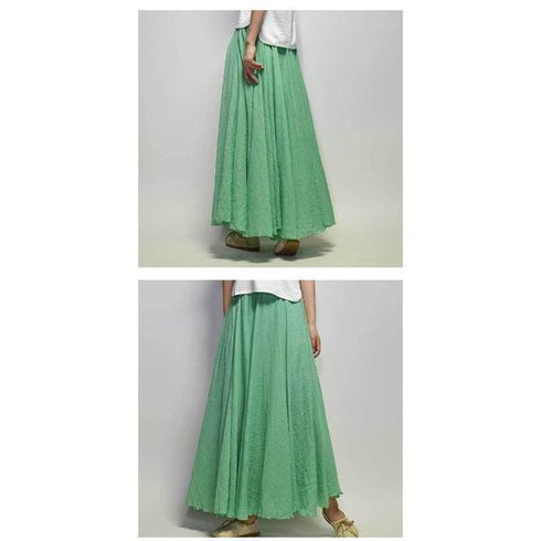 【&soiree】ウエストゴム ヘムラインフレアスカート