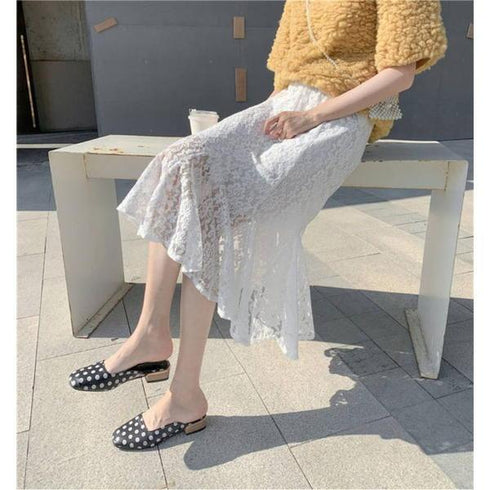 【&soiree】総レースフレアマーメイドスカート