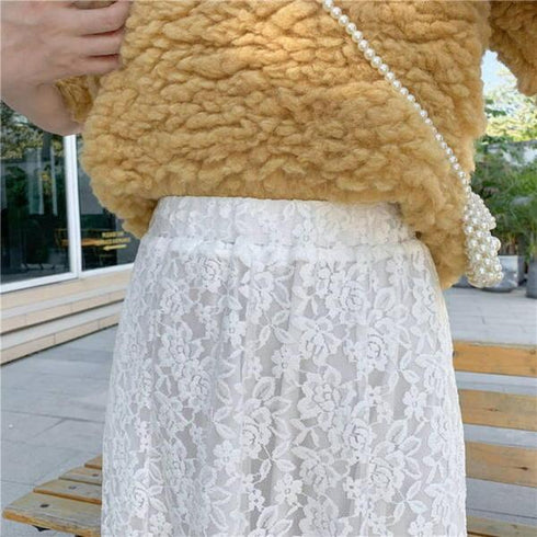 【&soiree】総レースフレアマーメイドスカート