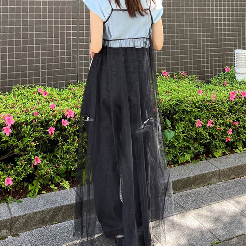 【&soiree】チュールキャミワンピース