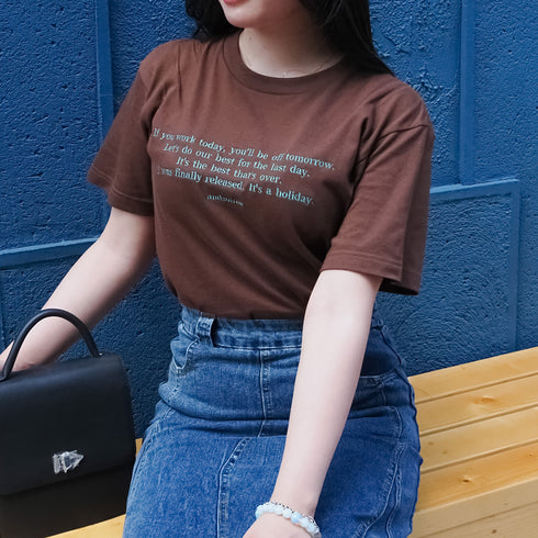 【&soiree】フロント刺繍Tシャツ