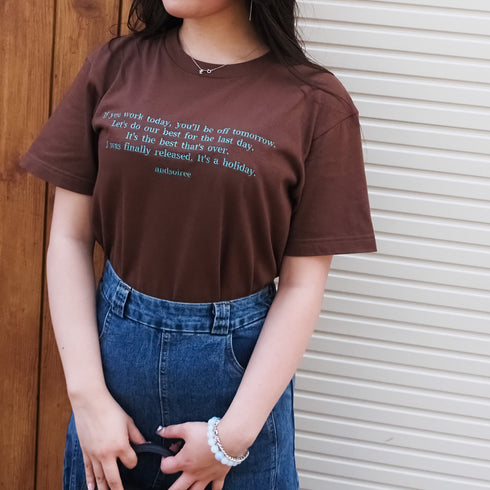 【&soiree】フロント刺繍Tシャツ