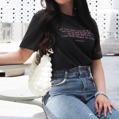 【&soiree】フロント刺繍Tシャツ