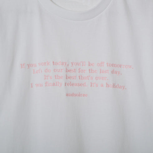 【&soiree】フロント刺繍Tシャツ