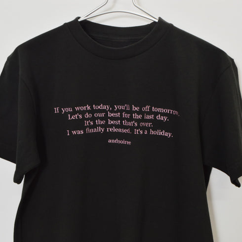 【&soiree】フロント刺繍Tシャツ