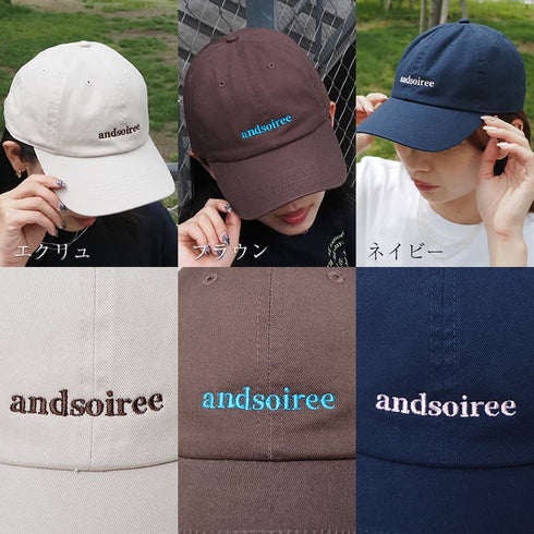 【&soiree】刺繍ロゴキャップ
