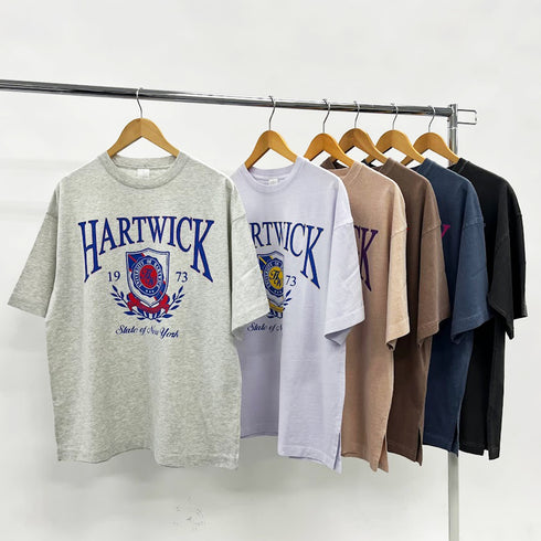【spiritoso】HARTWICK カレッジロゴTシャツ