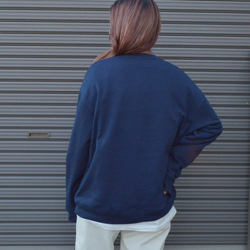 【MODISH GAZE】裏毛 クルーネック 長袖 スウェット CAT POWER