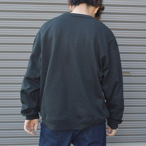 【MODISH GAZE】裏毛 クルーネック 長袖 スウェット CAT POWER