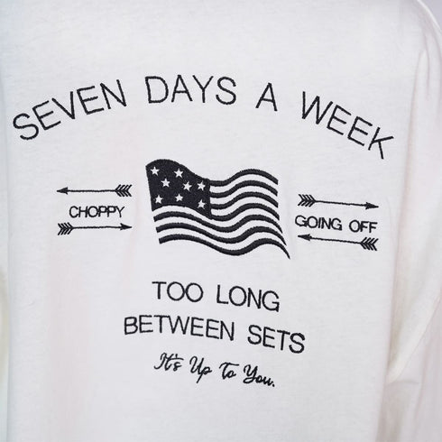 【spiritoso】アメリカンフラッグクロップドロンT