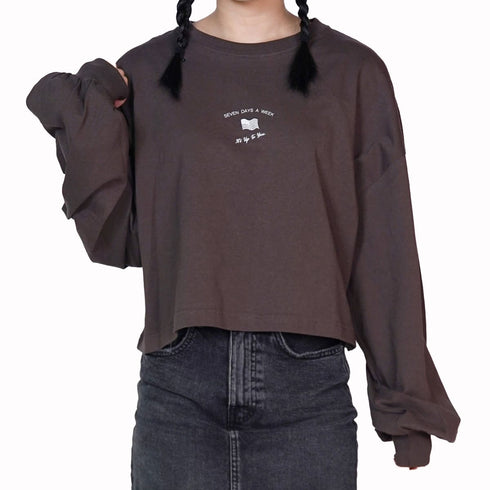 【spiritoso】アメリカンフラッグクロップドロンT