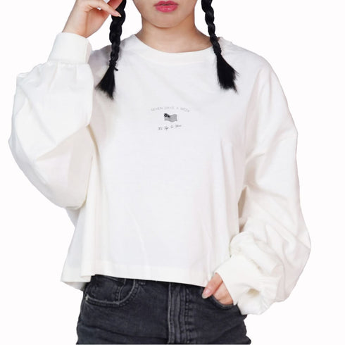 【spiritoso】アメリカンフラッグクロップドロンT