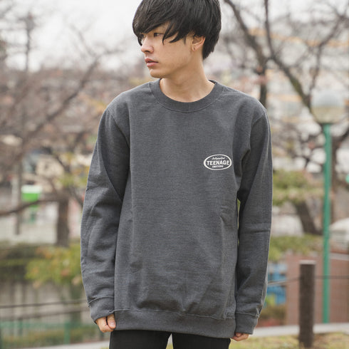 【MODISH GAZE】8.4oz 線画キャンディガールイラスト スウェットトレーナー