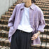 【MODISH GAZE】ネオンロゴ バックプリント ビッグシルエット 長袖シャツ